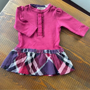Dress 1/3 months long sleeves pink Burberry